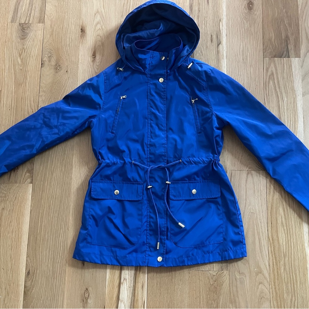 Women's Blue Hooded Jacket